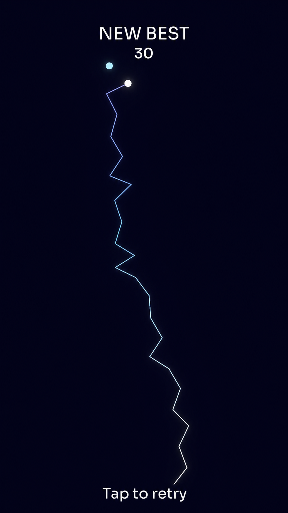 Line Game new best score screen